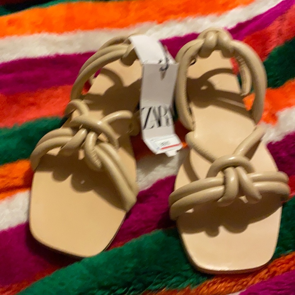 Zara Tan Sandals
